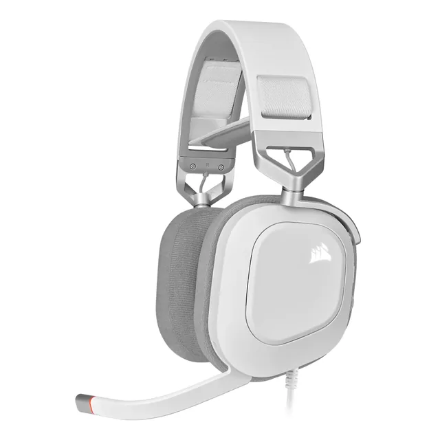 Auricular Gaming Cableado Corsair Hs80 Rgb Usb, Blanco