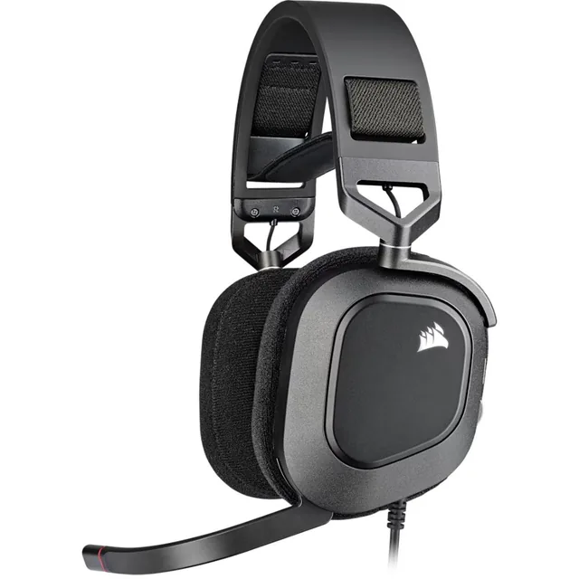 Auricular Gaming Cableado Corsair Hs80 Rgb Usb, Carbón