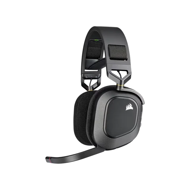 Auricular Gaming Corsair Hs80 Rgb Wireless Con Audio Espacial - Carbón