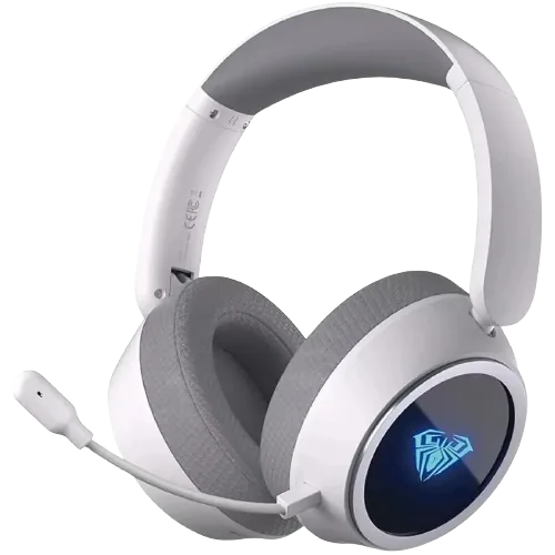 AURICULAR INALAMBRICO AULA A600 BLANCO USB 2.4GHZ BLUETOOTH CABLEADO RGB