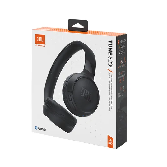 Auricular JBL Tune 520BT Bluetooth Negro C/Micrófono