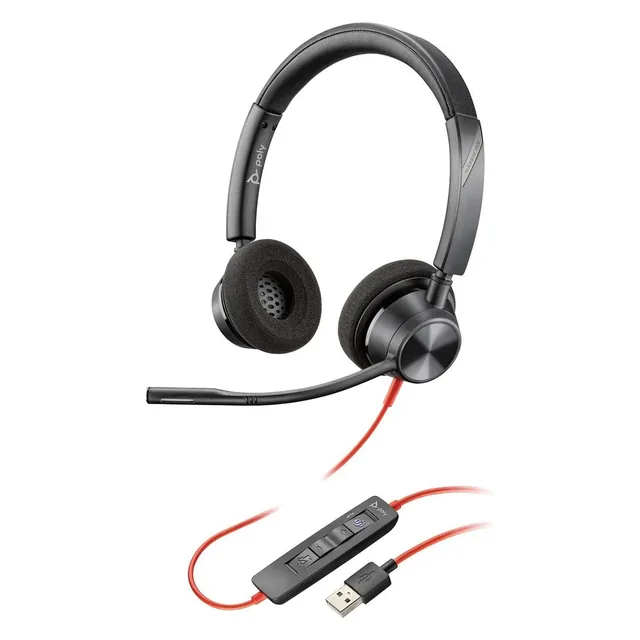 Auricular Poly Blackwire 3320 Microsoft Teams Certified Usb-a