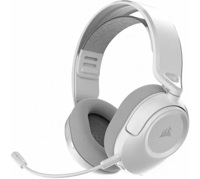 Auriculares Corsair HS35 V3 LightWeight Wireless 2.4Ghz Bluetooth Dolby Atmos White 30Hs