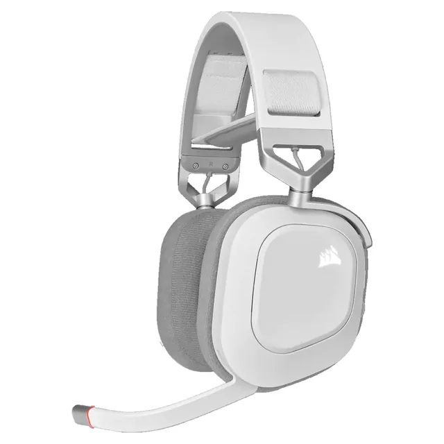 Auriculares Corsair HS80 RGB Wireless White