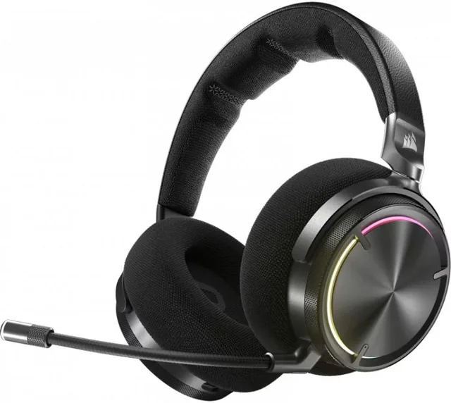 Auriculares Corsair Virtuoso MAX Wireless 2.4Ghz Bluetooth Premium Dolby Atmos Black USB-C 60Hs PC/PS/NINTENDO/MAC