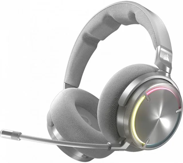 Auriculares Corsair Virtuoso MAX Wireless 2.4Ghz Bluetooth Premium Dolby Atmos White USB-C 60Hs PC/PS/NINTENDO/MAC