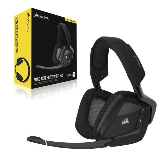 Auriculares Corsair VOID RGB Elite Wireless 7.1 Surround Carbon