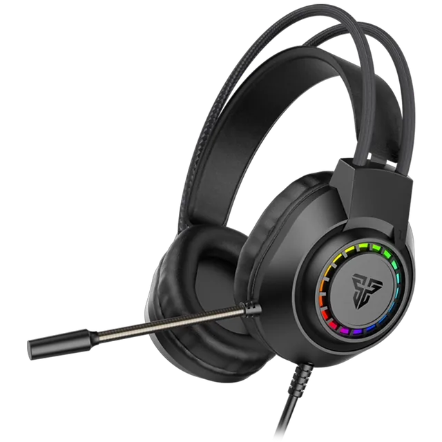 Auriculares Gamer Fantech PORTAL HQ55 50mm RGB USB TRS 2x 3.5mm Negro c/ Adaptador TRRS