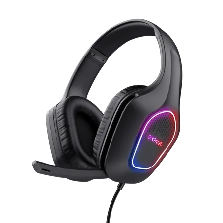 Auriculares Gamer Trust Zirox Led Black GXT 416