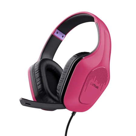 Auriculares Gamer Trust Zirox Pink GXT 415P