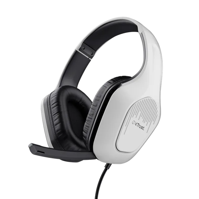 Auriculares Gamer Trust Zirox White GXT 415W