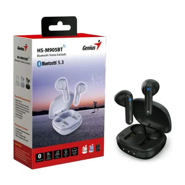 Auriculares Genius HS-M905BT Bt5.0 Black