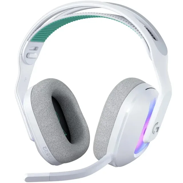 Auriculares Logitech G522 Wireless 2.4Ghz Lightspeed White RGB LightSync 40Hs