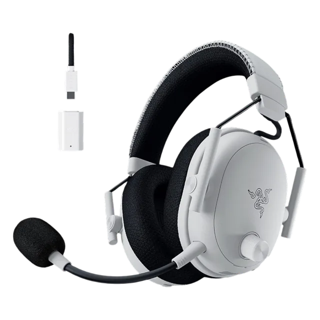 Auriculares Razer BLACKSHARK V3 PRO HyperSpeed Gen2 Simultaneus Wireless 2.4Ghz Bluetooth THX Spatial Audio White 70Hs