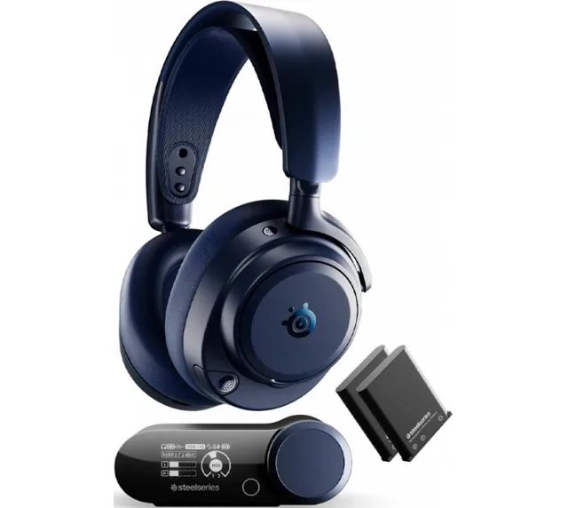 Auriculares SteelSeries Arctis Nova PRO OMNI Wireless 2.4Ghz Bluetooth 5.3 Hi-Res Audio Infinity Power System 60Hs Hot-swap Midnight Blue PC/PS/XBOX