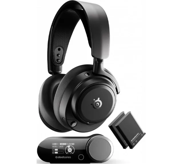 Auriculares SteelSeries Arctis Nova PRO OMNI Wireless 2.4Ghz Bluetooth 5.3 Hi-Res Audio Infinity Power System 60Hs Hot-swap PC/PS/XBOX/NINTENDO/META