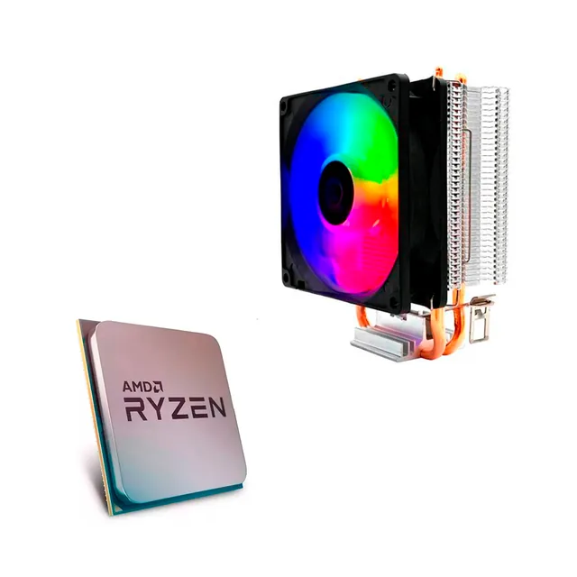 Combo Amd Ryzen 3 3200g Am4 + Cooler Cpu Raptor Cryo Frgb Tdp 95w