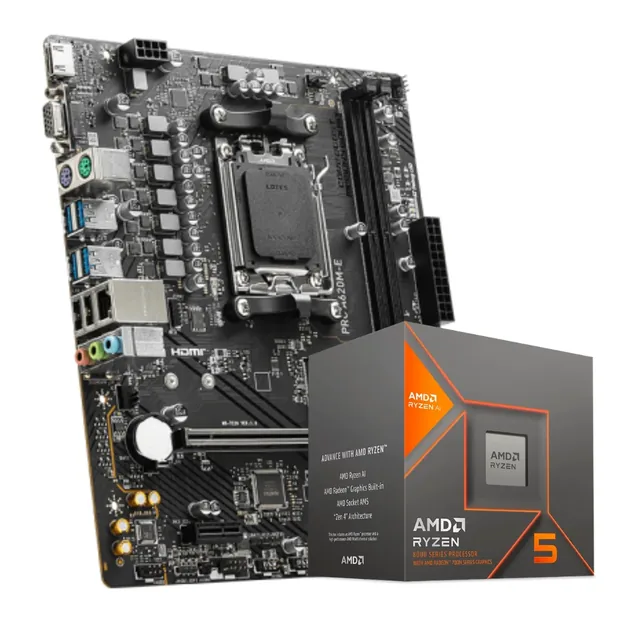 Combo AMD Ryzen 5 8600G + A620