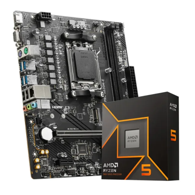 Combo AMD Ryzen 5 9600X + A620