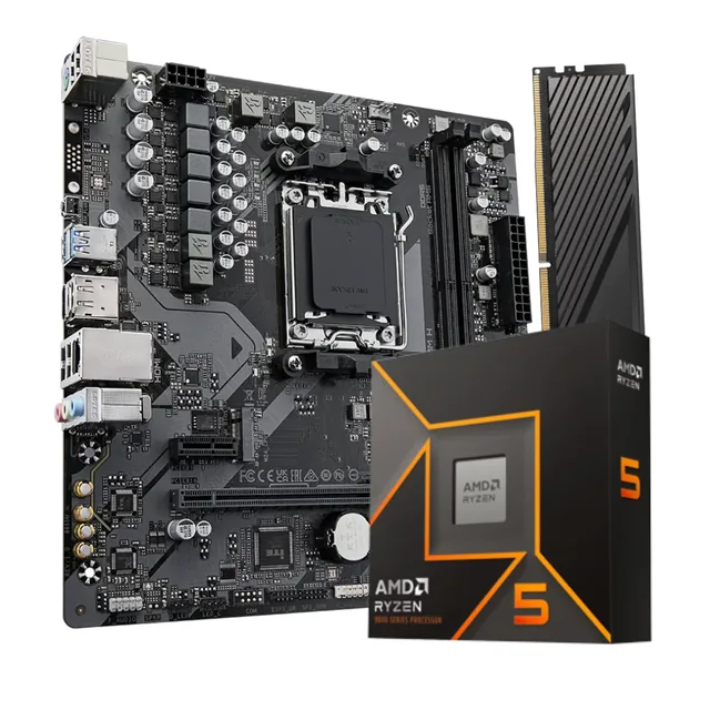Combo AMD Ryzen 5 9600X + B650 + 16GB RAM