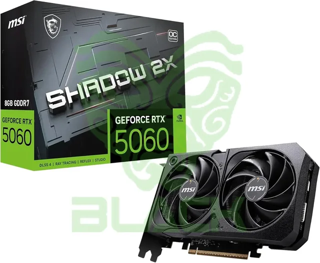 Combo MSI RTX 5060 8GB SHADOW 2X OC + Fuente XYZ 750W 80 Plus Gold HYPERVOLT