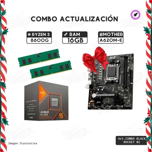 Combo Rocket Ryzen 5 8600g - A620 - 16gb