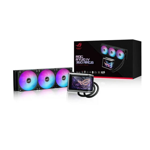 Cooler CPU ASUS ROG RYUO IV 360 ARGB 6.67" AMOLED Screen Water Cooler