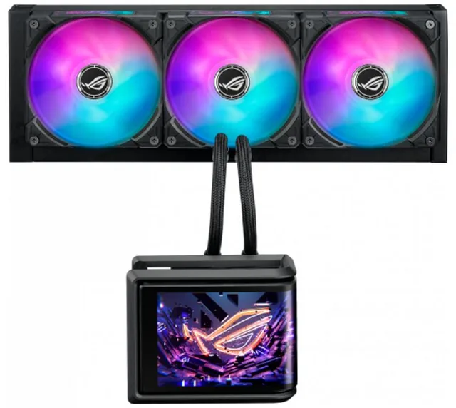 Cooler CPU ASUS ROG RYUO IV SCL 360 ARGB 6.67" AMOLED Screen Water Cooler