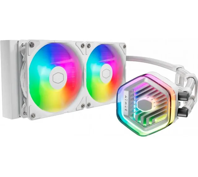 Cooler CPU Cooler Master MasterLiquid 240 ATMOS White Water Cooling ARGB