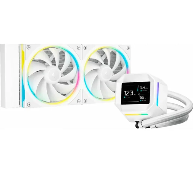 Cooler CPU DeepCool LM240 White ARGB LCD IPS 2,4" Water Cooler