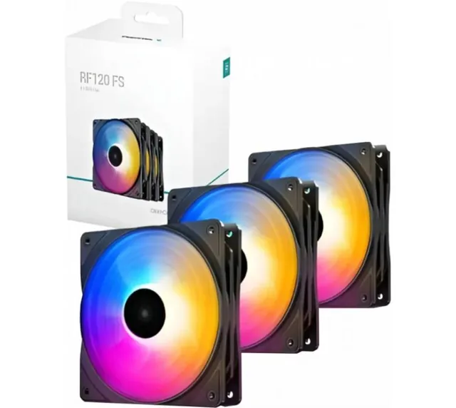 Cooler Fan DeepCool RF120 FS 120mm Fixed RGB KIT x3