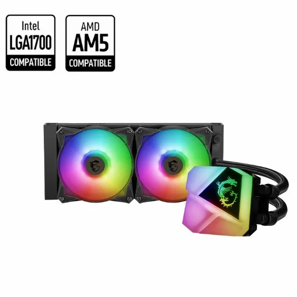 CPU Water Cooler 240mm MSI MAG CORELIQUID C240 ARGB