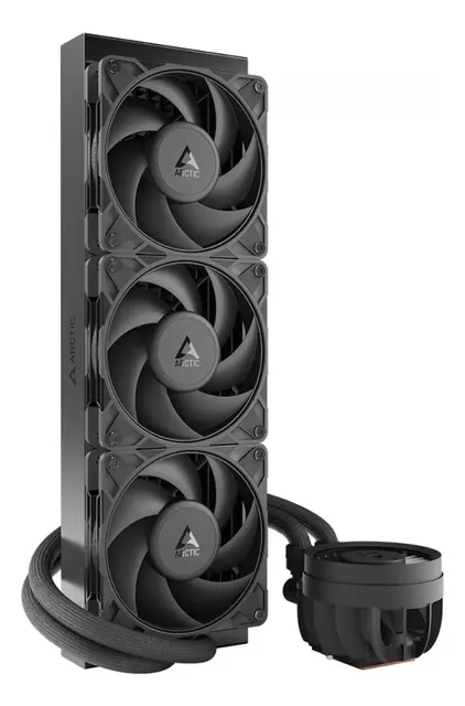 Cpu Water Cooler Refrigeración Liquida 360mm Arctic Liquid Freezer 3 Pro 360 | Coolers Pwm 4 Pines 3000rpm Altísima Presión 6.9mmh2o | Contact Frame Para Intel | Pasta Arctic Mx-6 Negro
