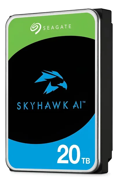 Disco Duro Interno Seagate Skyhawk AI 20tb St20000ve003 Negro