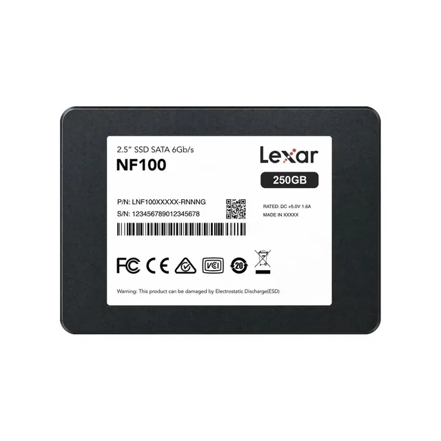 Disco Interno SSD LEXAR NF100 250GB 2.5” SATA III