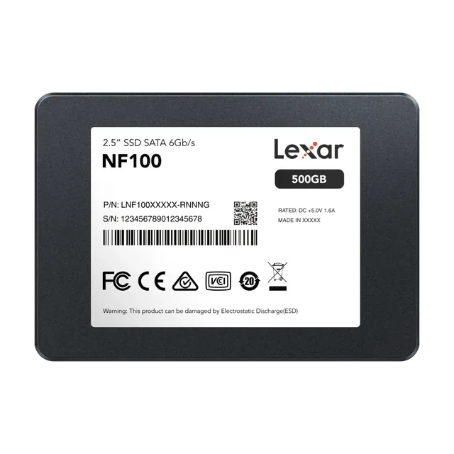 Disco Interno SSD LEXAR NF100 500GB 2.5” SATA III