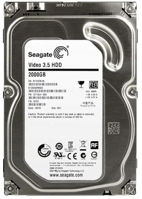 Disco Rigido 2tb Seagate Video 3.5 Hdd St2000vm003 Cctv Sata Plata