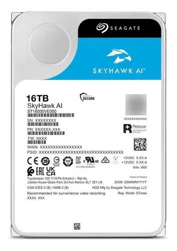 DISCO RIGIDO SEAGATE SKYHAWK 16TB