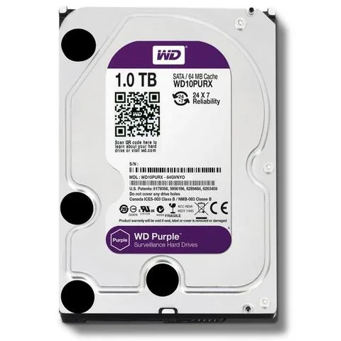 Disco Rigido Videovigilancia 1 Tb Western Digital Purple