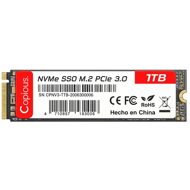 Disco Solido SSD Copious 1TB M.2 NVMe PCIe 3.0 3500MB/s