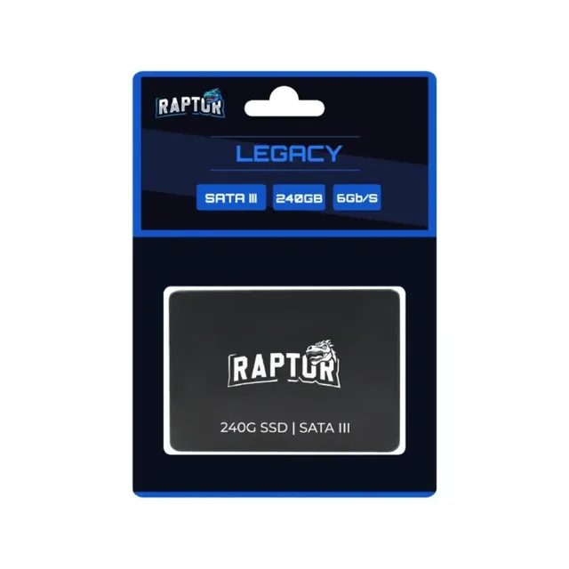 Disco Solido Ssd Raptor 240gb Legacy Sata Iii 6gb/s 500mb/s 2.5 Negro