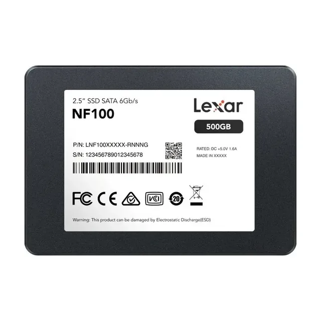 Disco SSD 500GB Lexar Lnf —sequential Read Up To /S, (6gb/S) 500MB 2.5" Sata III