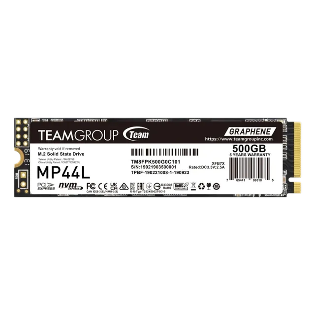 SSD TeamGroup MP44L M2 500GB 5000MB/s