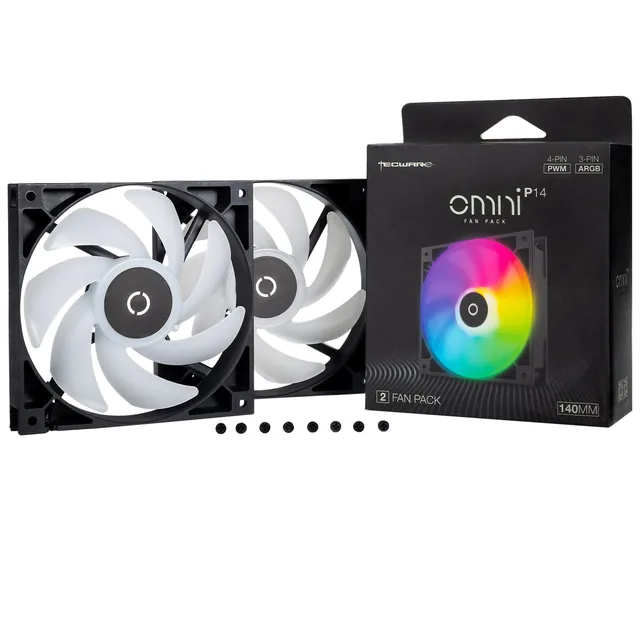 Fan Tecware Omni P14 140mm ARGB Pack x2
