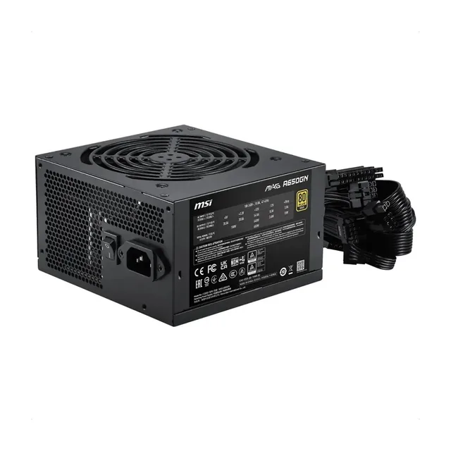 FUENTE 650W MSI 80 PLUS GOLD MAG A650GN II