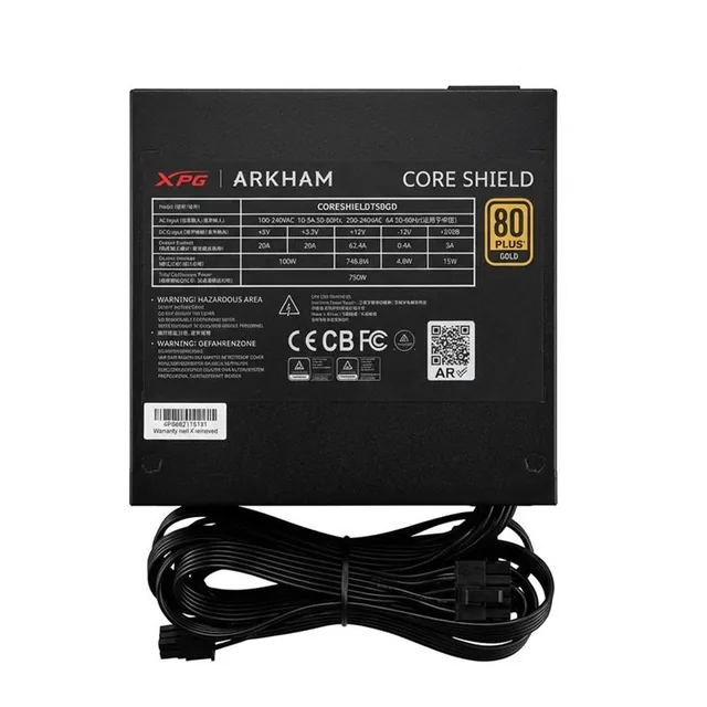 Fuente 750W Arkham by XPG Coreshield 80 PLUS Gold - OEM
