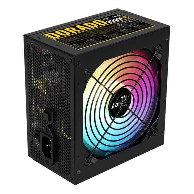 Fuente Aerocool Dorado 850W Rgb 80 Plus Gold