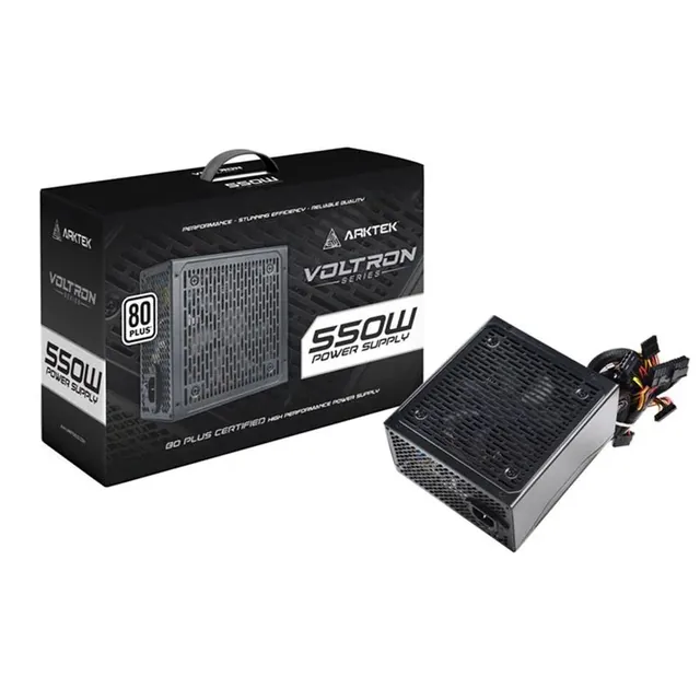 Fuente ARKTEK 550W 80 Plus White