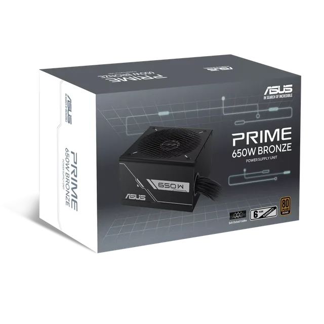 Fuente Asus Prime 650w Bronze Black