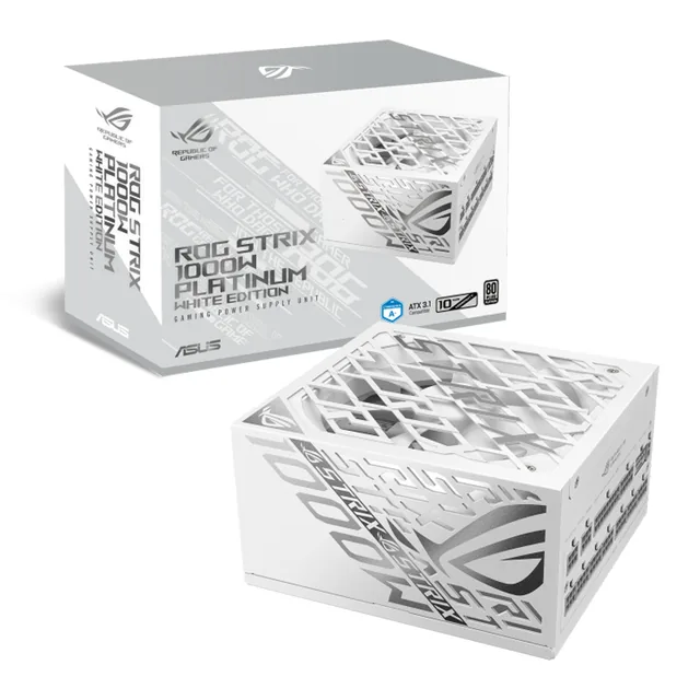 FUENTE ASUS ROG STRIX 1000W GAMING WHITE ATX 3.1 PCIE 5.1 80 PLUS PLATINUM